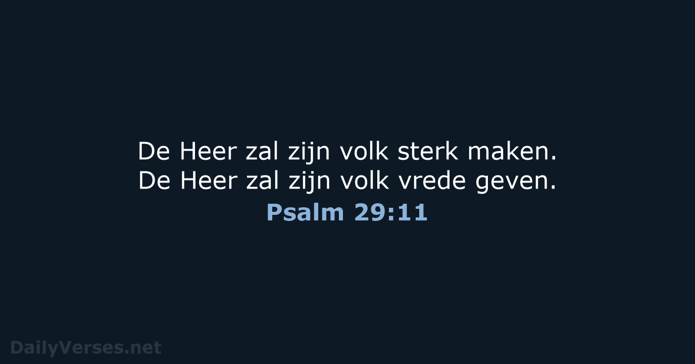 Psalm 29:11 - BB