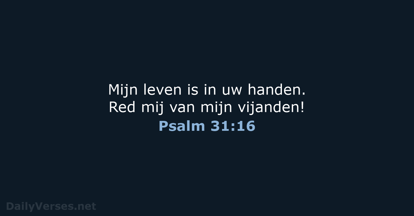 Psalm 31:16 - BB