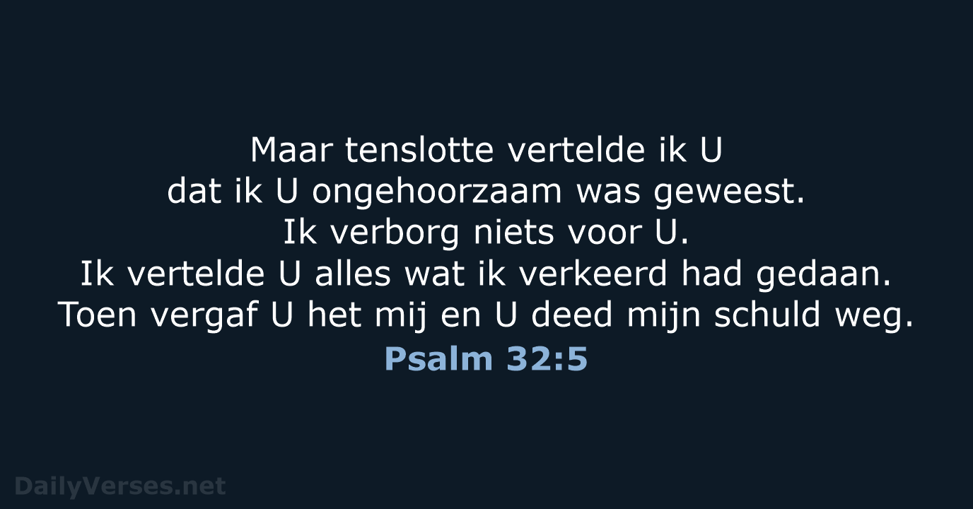 Psalm 32:5 - BB