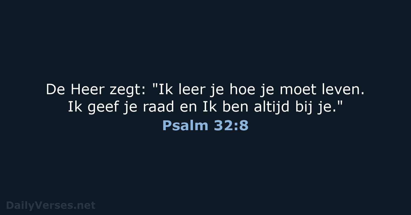 Psalm 32:8 - BB