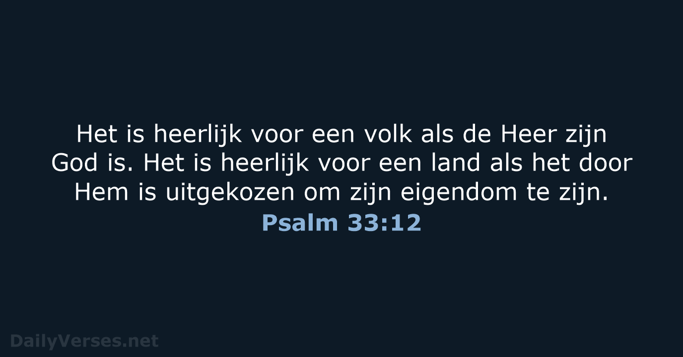Psalm 33:12 - BB
