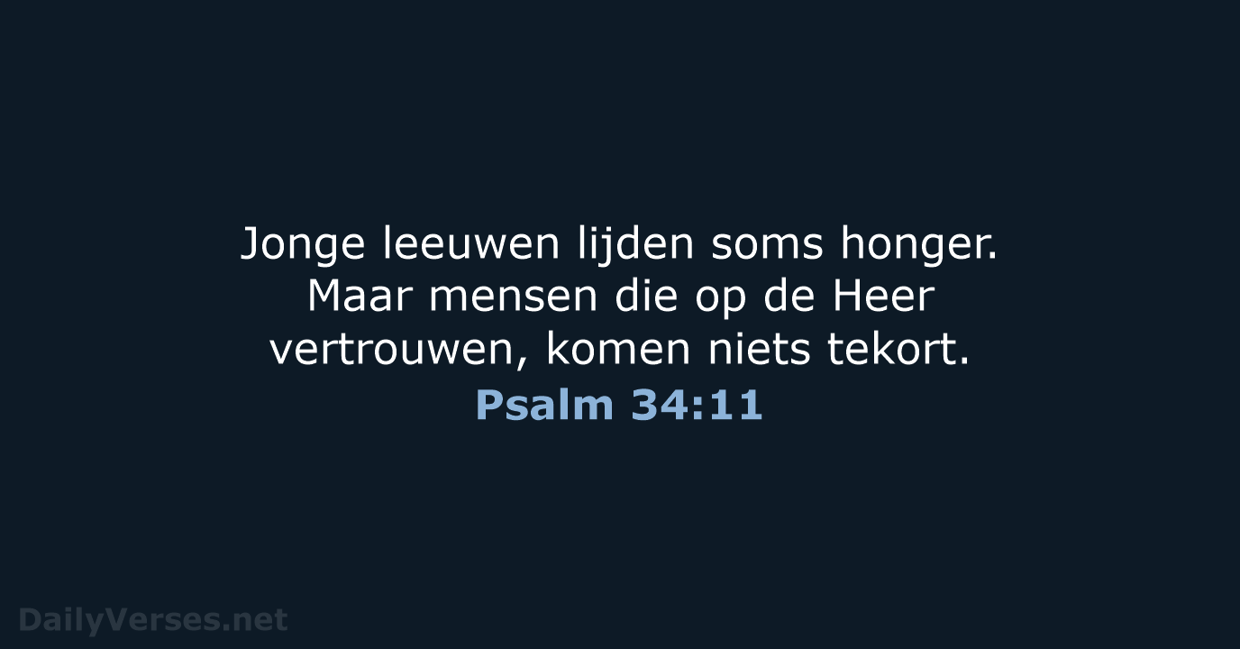 Psalm 34:11 - BB