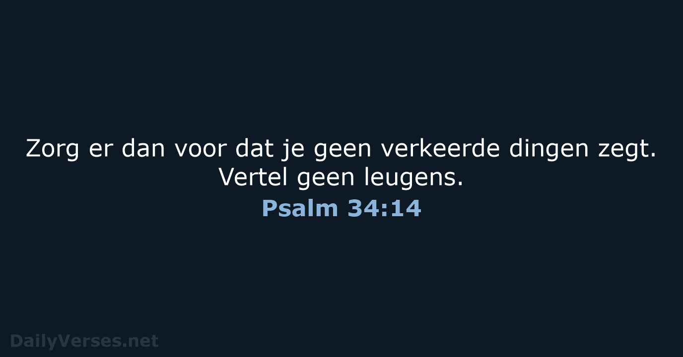 Psalm 34:14 - BB
