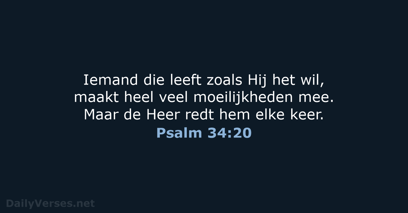 Psalm 34:20 - BB