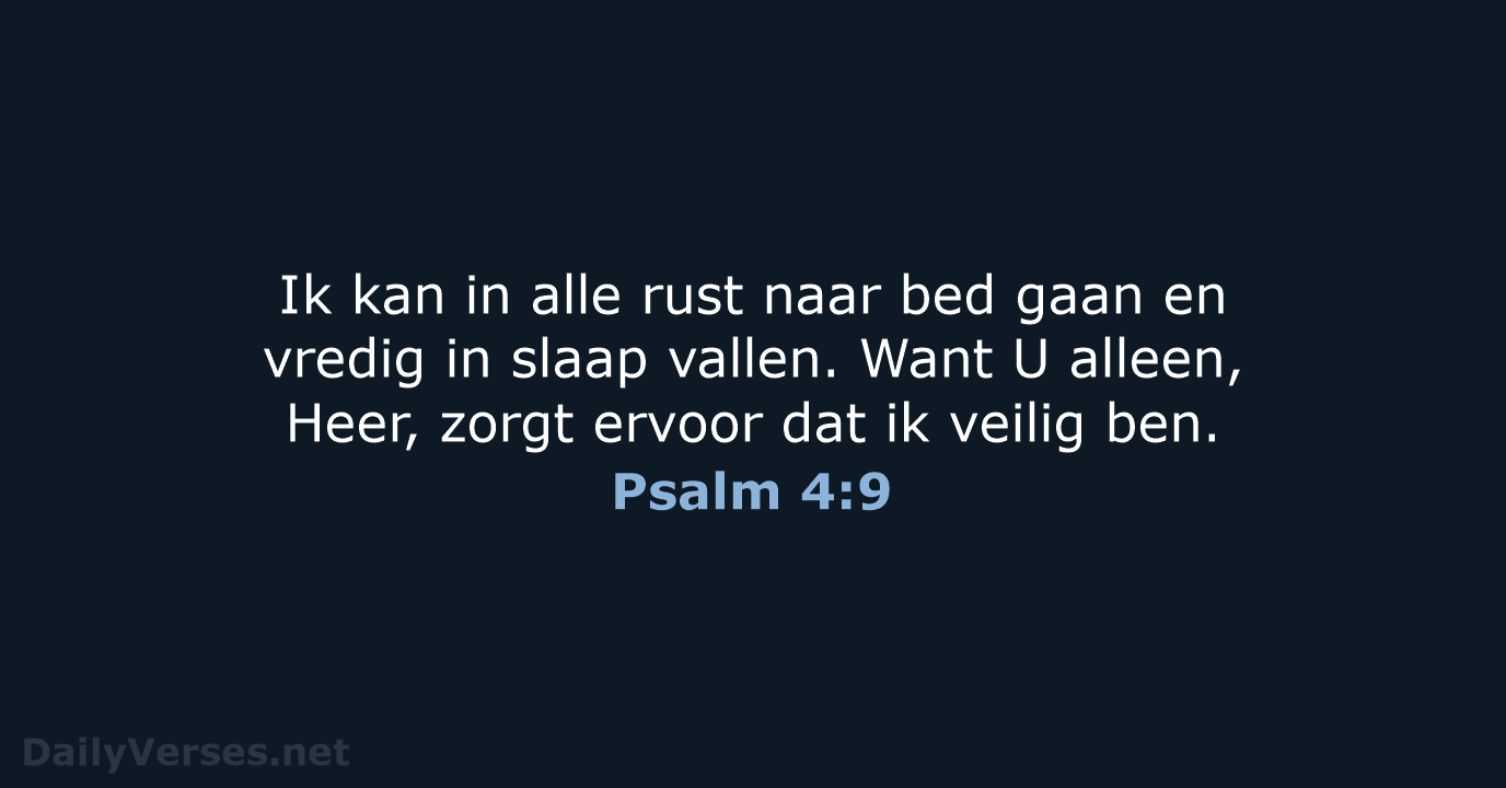 Psalm 4:9 - BB
