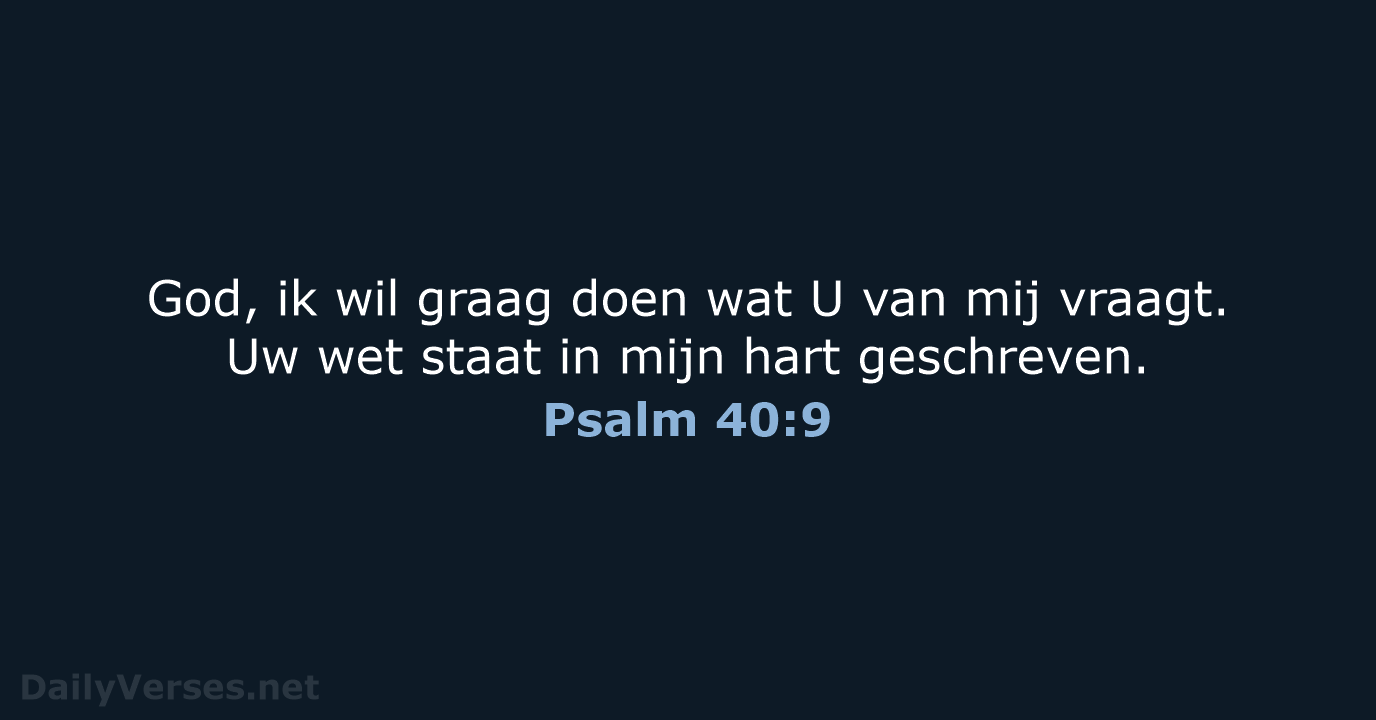 Psalm 40:9 - BB