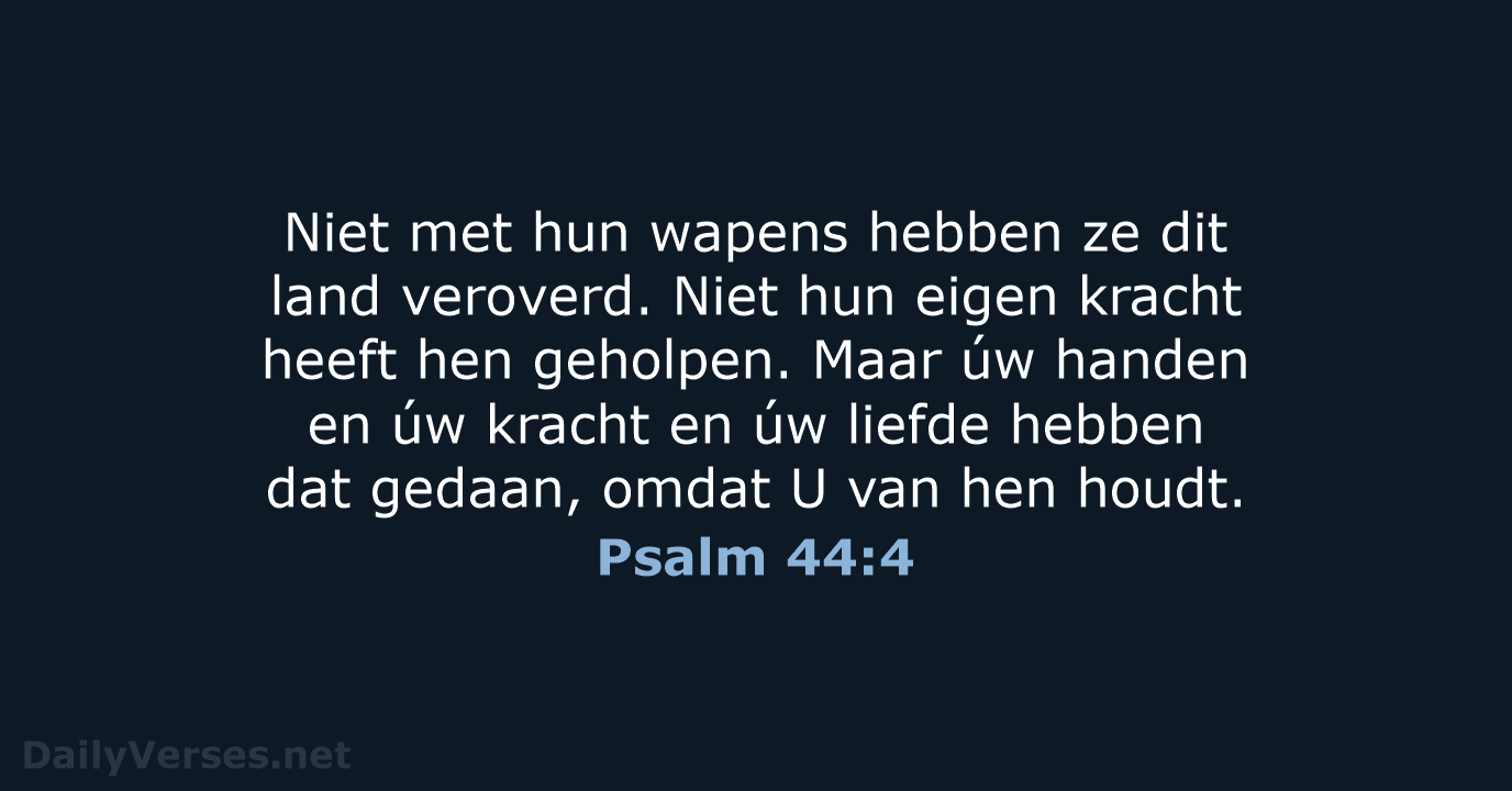 Psalm 44:4 - BB