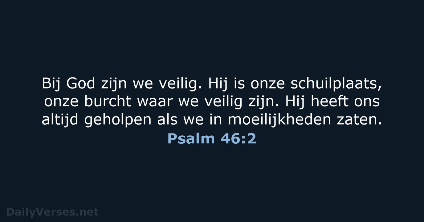 Psalm 46:2 - BB