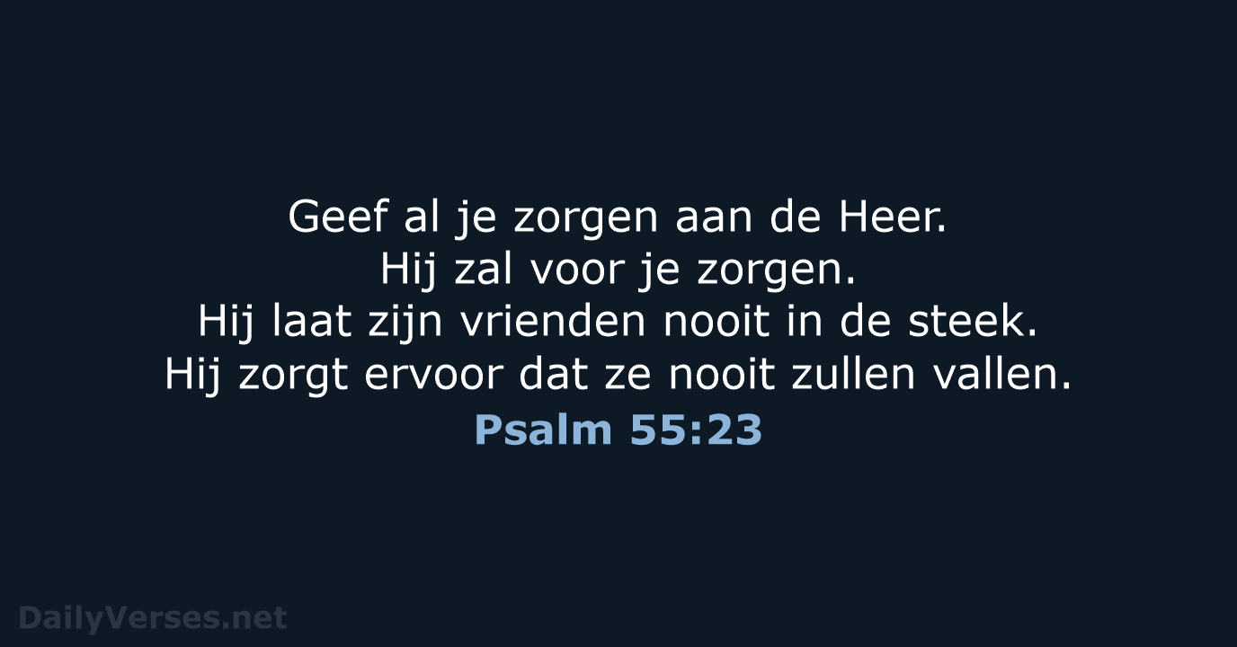 Psalm 55:23 - BB