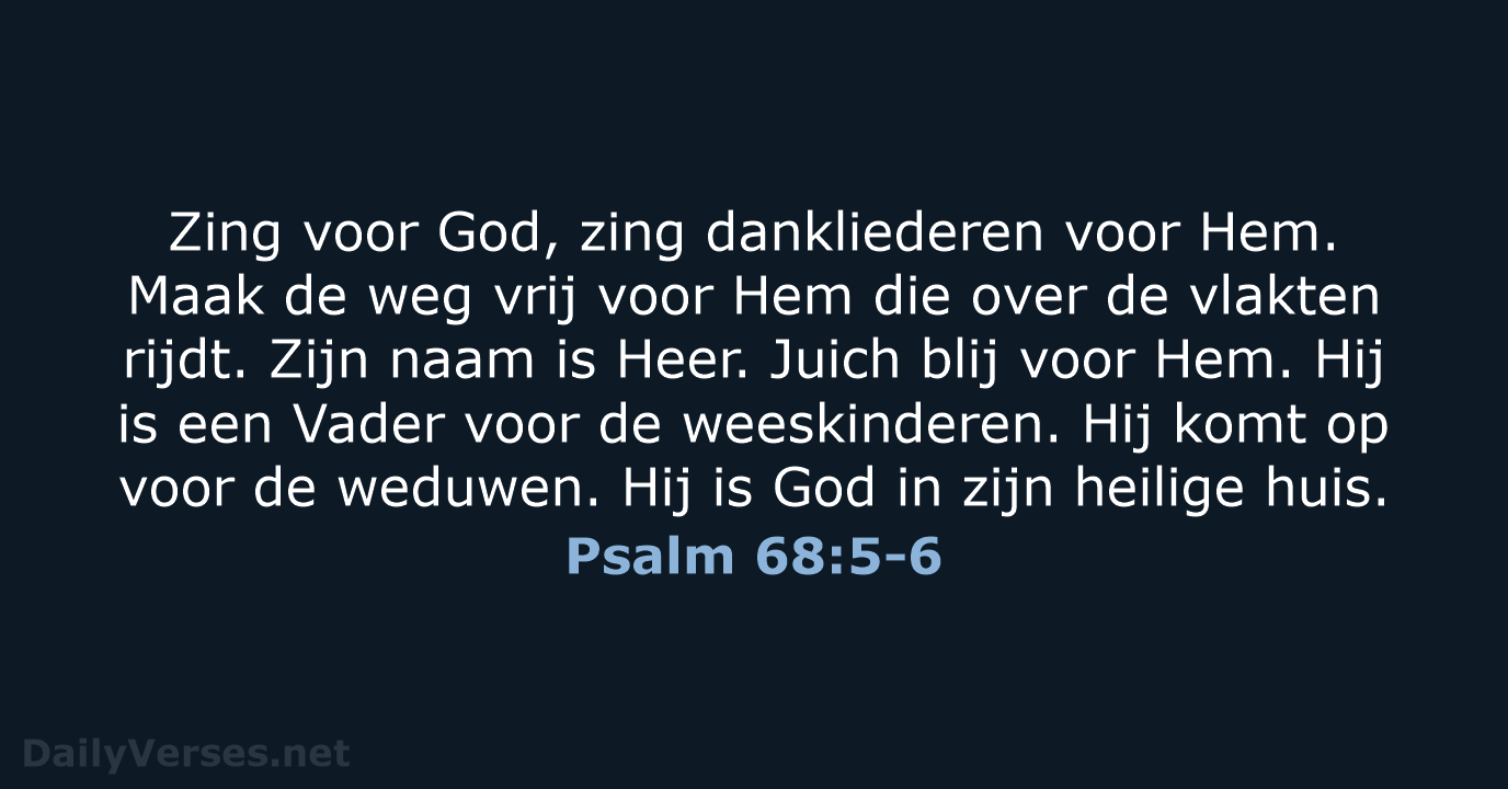 Psalm 68:5-6 - BB