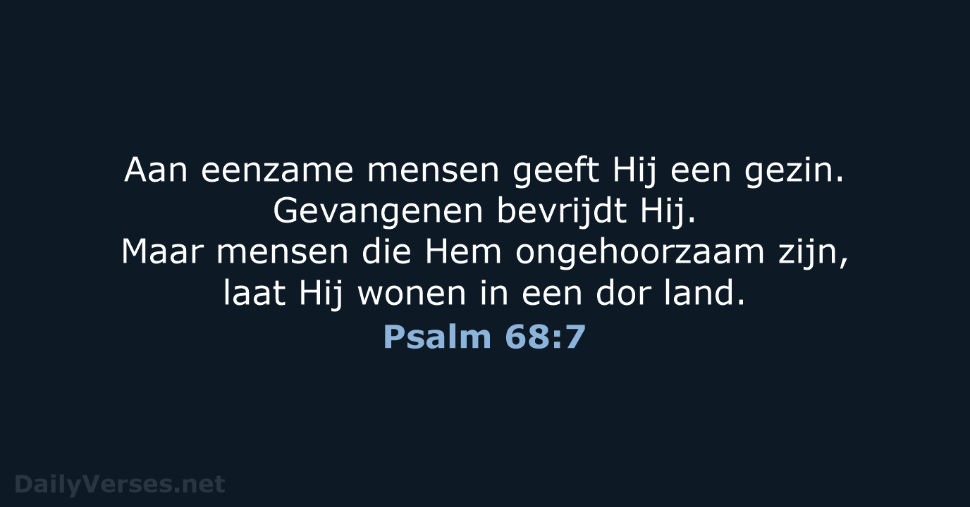 Psalm 68:7 - BB