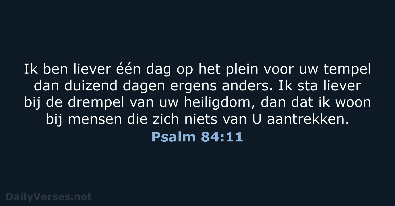 Psalm 84:11 - BB