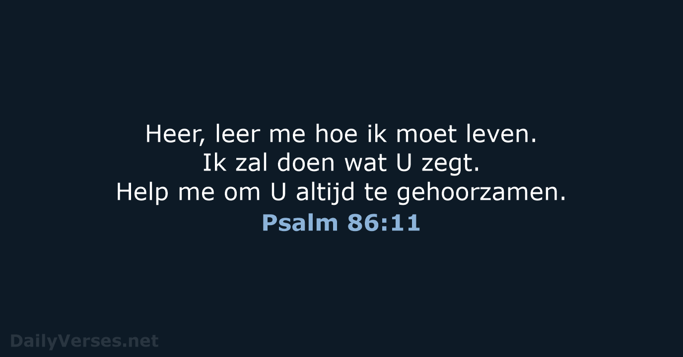 Psalm 86:11 - BB
