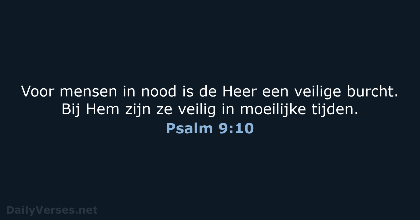Psalm 9:10 - BB