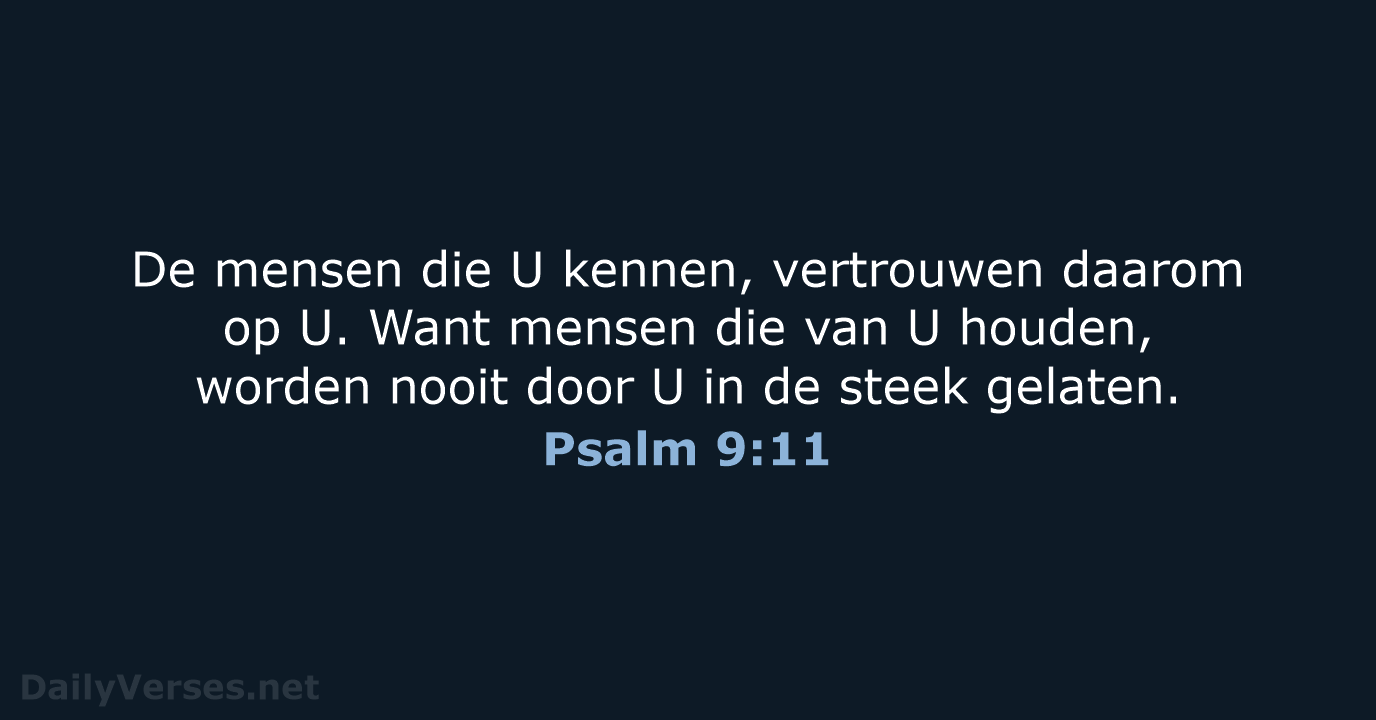 Psalm 9:11 - BB