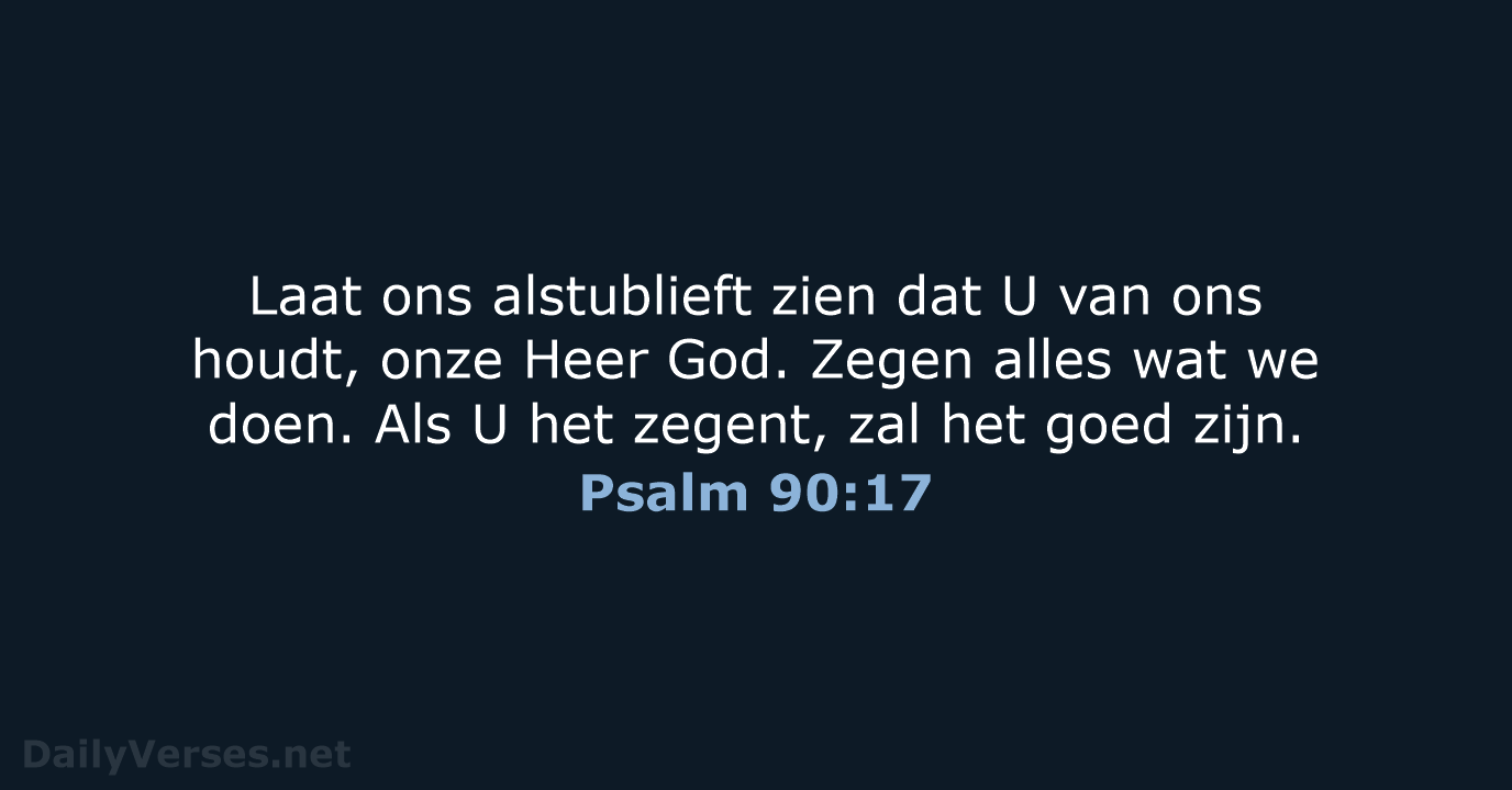 Psalm 90:17 - BB