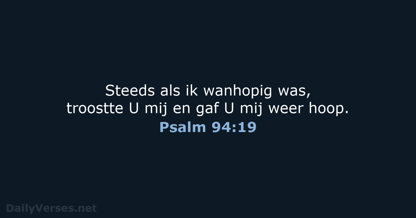 Psalm 94:19 - BB