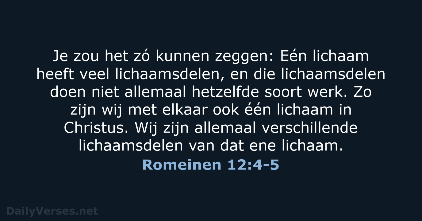 Romeinen 12:4-5 - BB