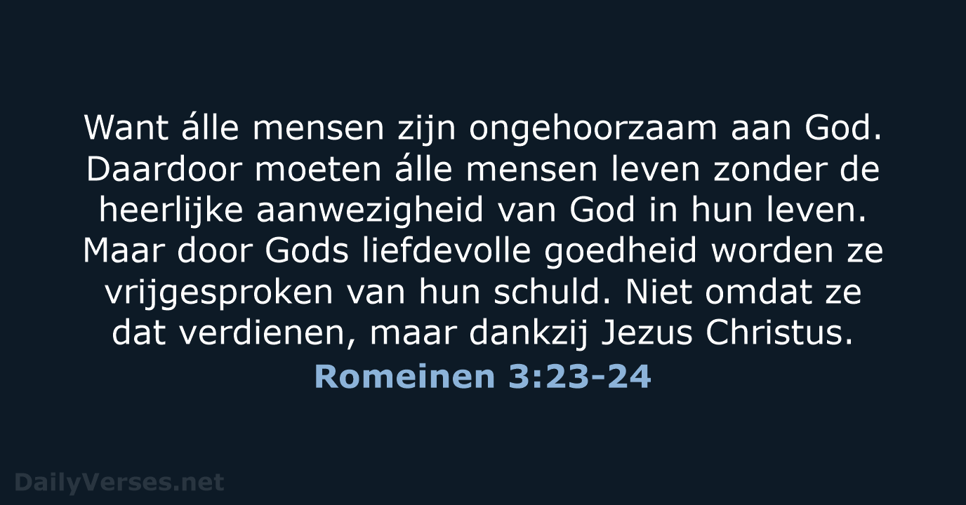 Romeinen 3:23-24 - BB