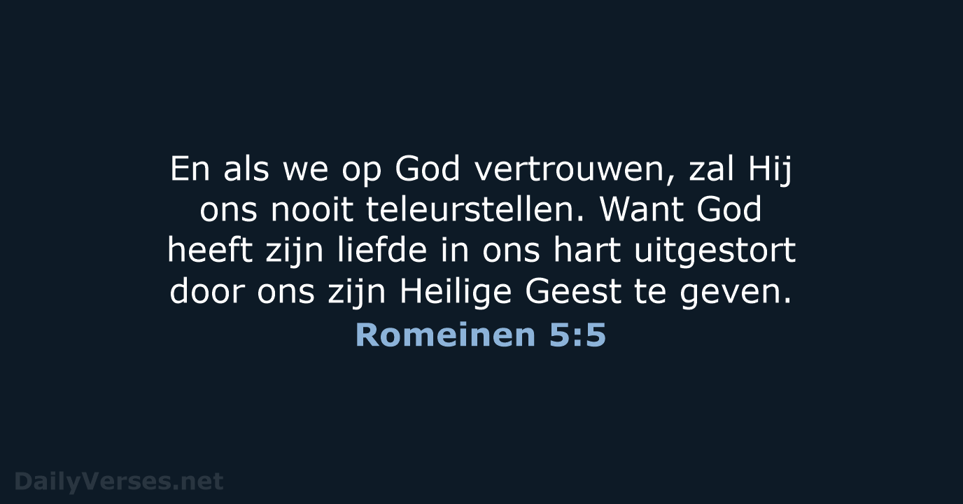 Romeinen 5:5 - BB