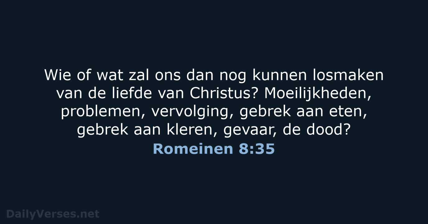 Romeinen 8:35 - BB