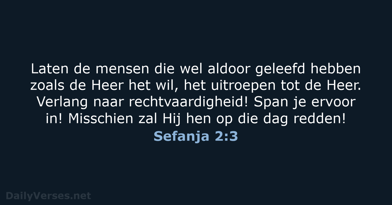 Sefanja 2:3 - BB