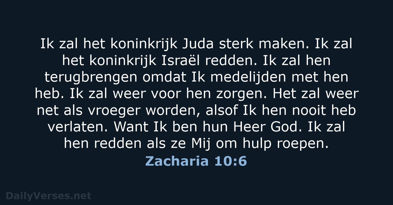 Zacharia 10:6 - BB