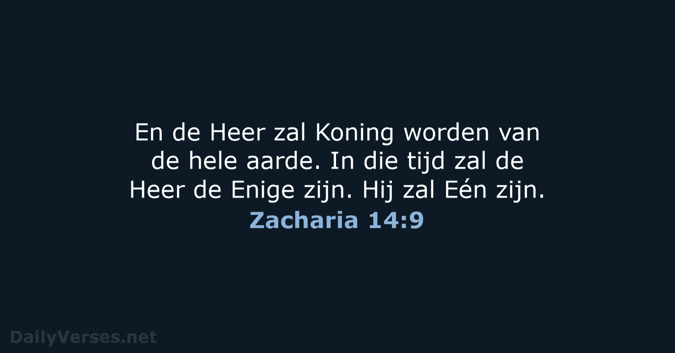 Zacharia 14:9 - BB