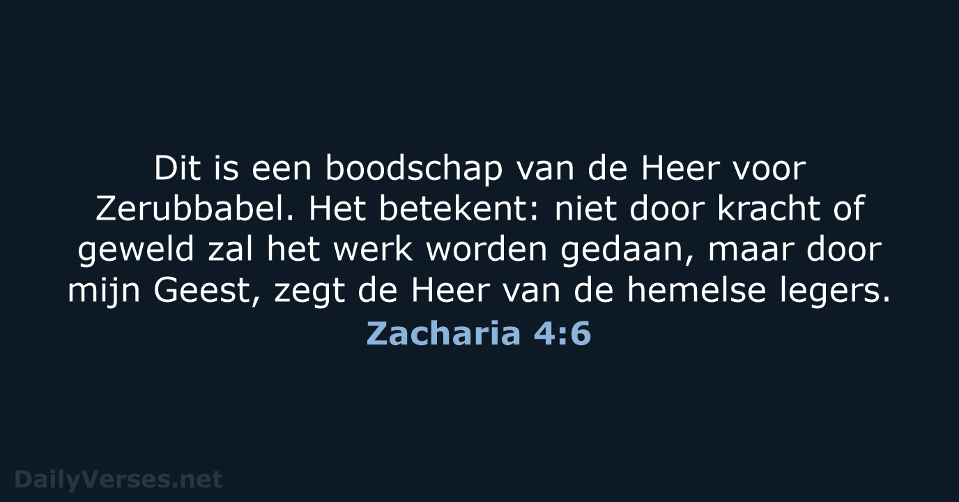 Zacharia 4:6 - BB