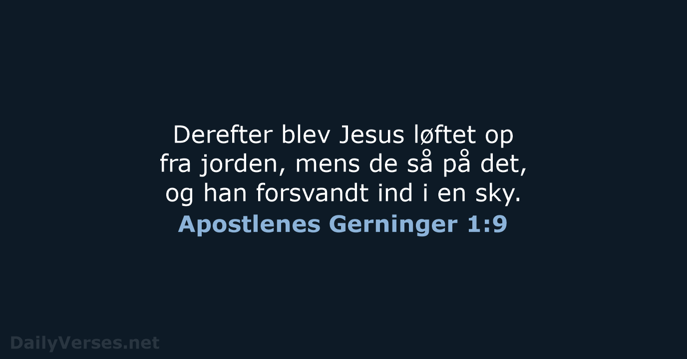 Apostlenes Gerninger 1:9 - BDAN