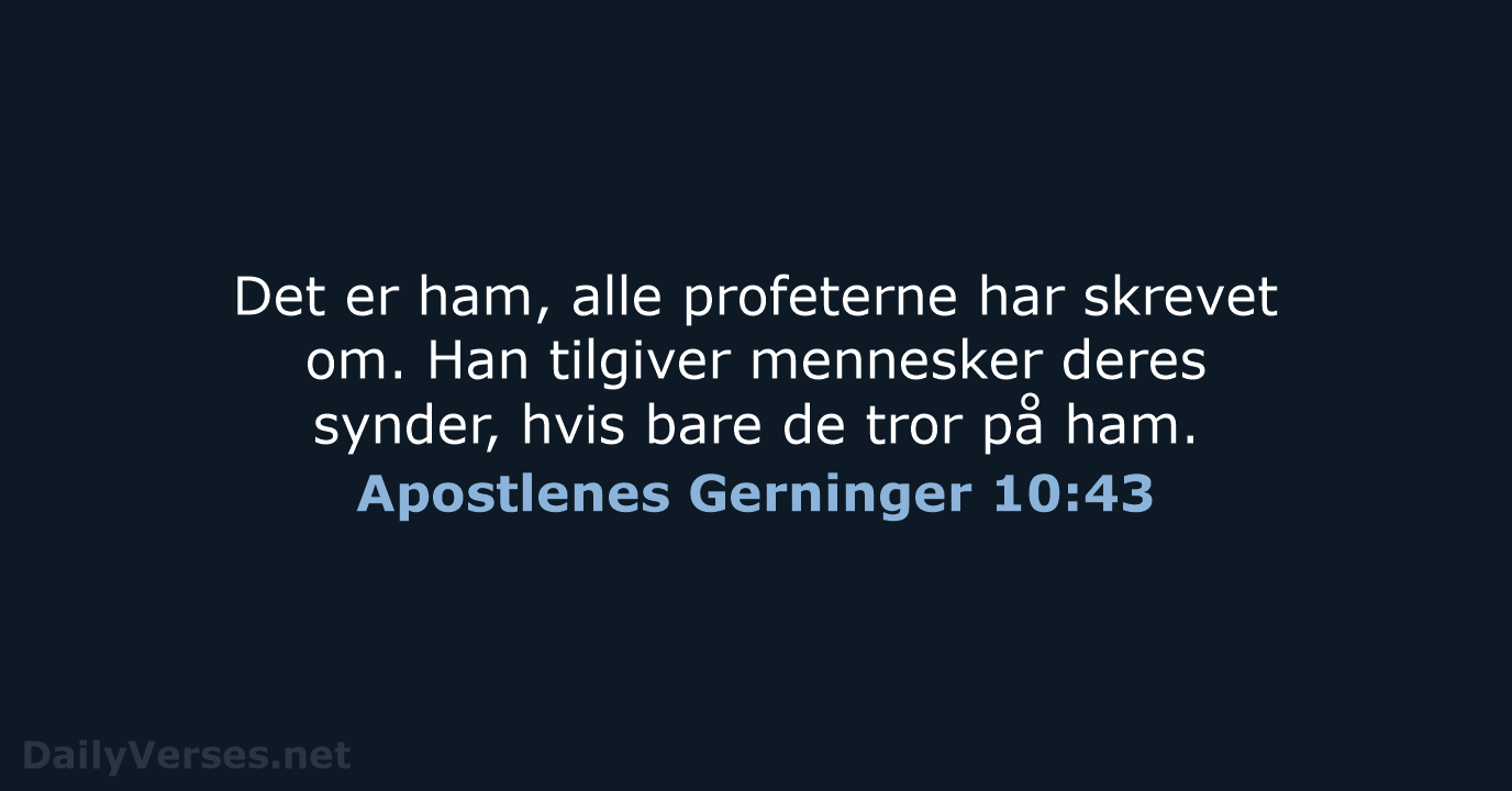 Apostlenes Gerninger 10:43 - BDAN