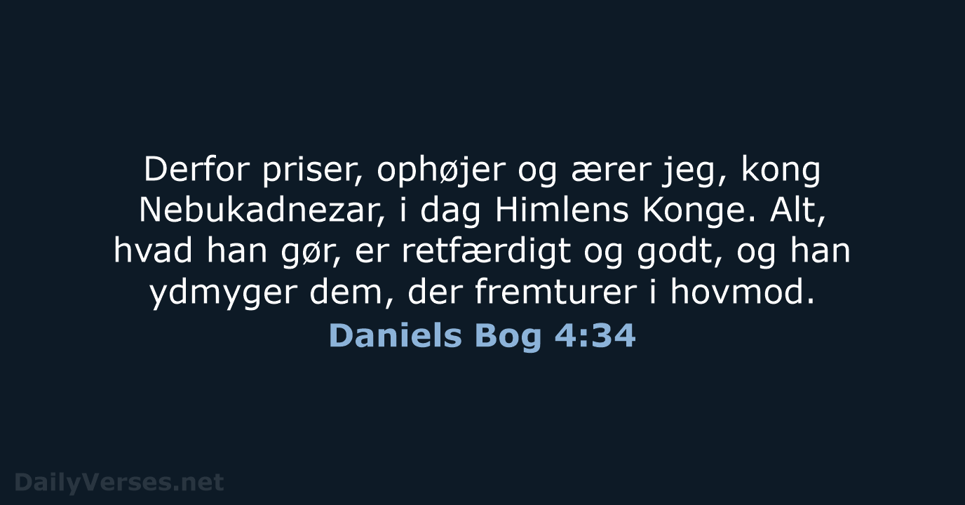 Daniels Bog 4:34 - BDAN