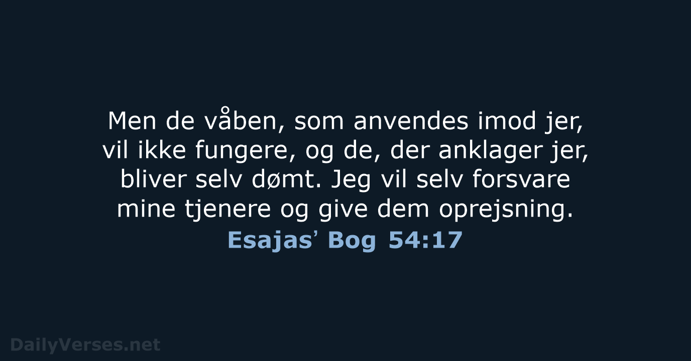 Esajasʼ Bog 54:17 - BDAN