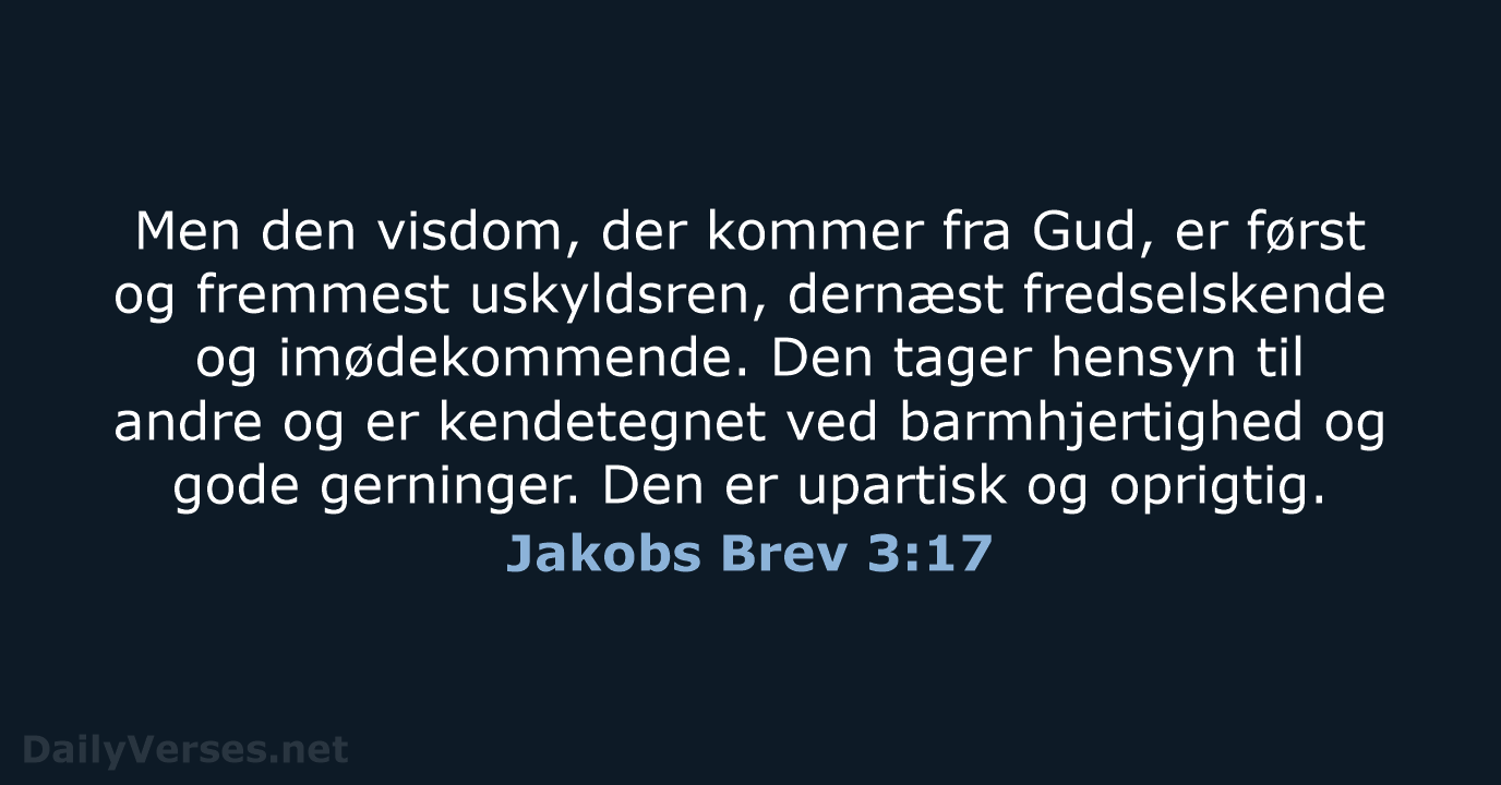 Jakobs Brev 3:17 - BDAN