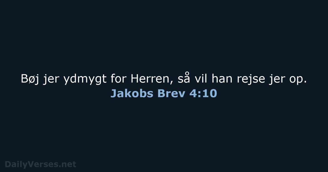 Jakobs Brev 4:10 - BDAN
