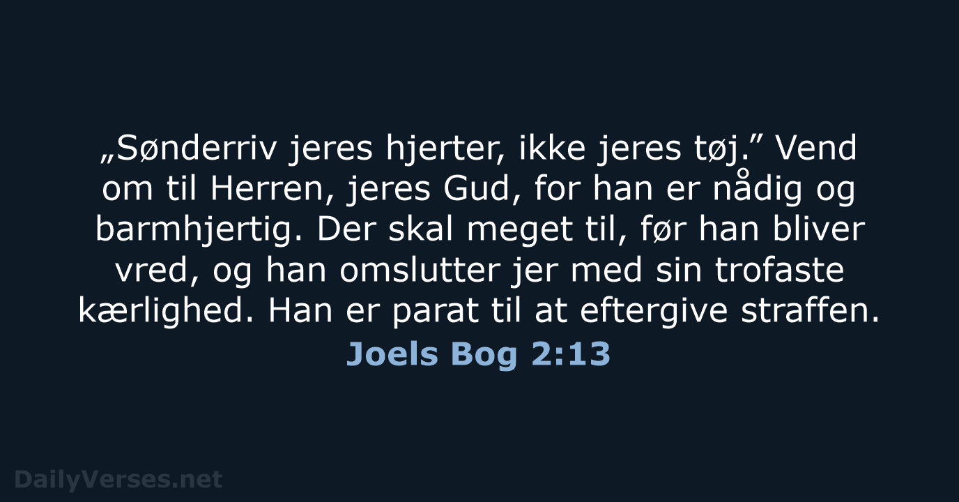 Joels Bog 2:13 - BDAN