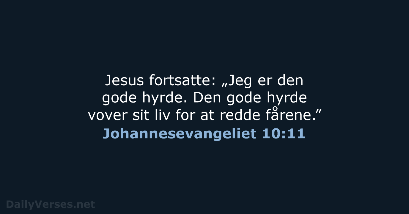 Johannesevangeliet 10:11 - BDAN