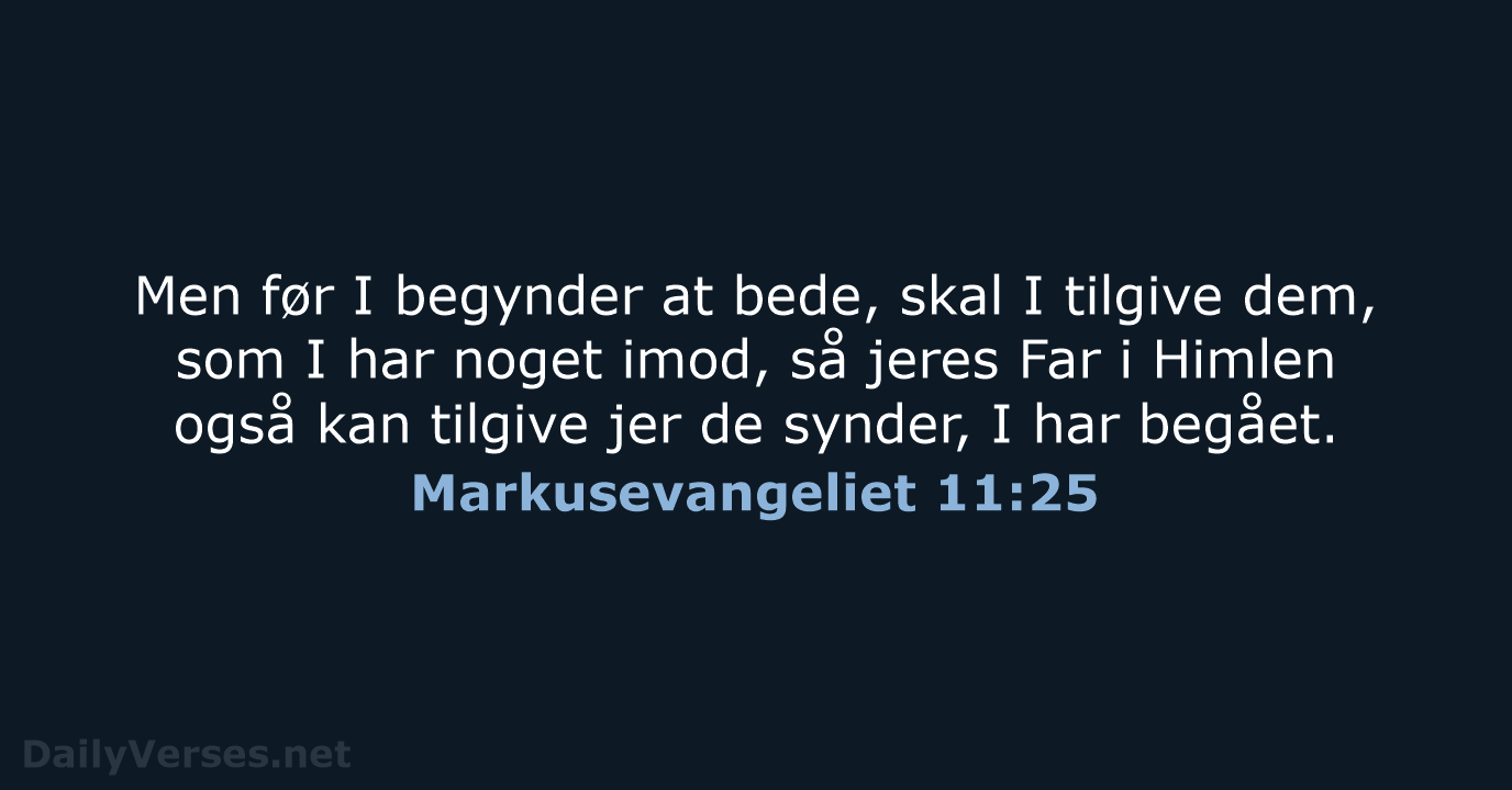 Markusevangeliet 11:25 - BDAN