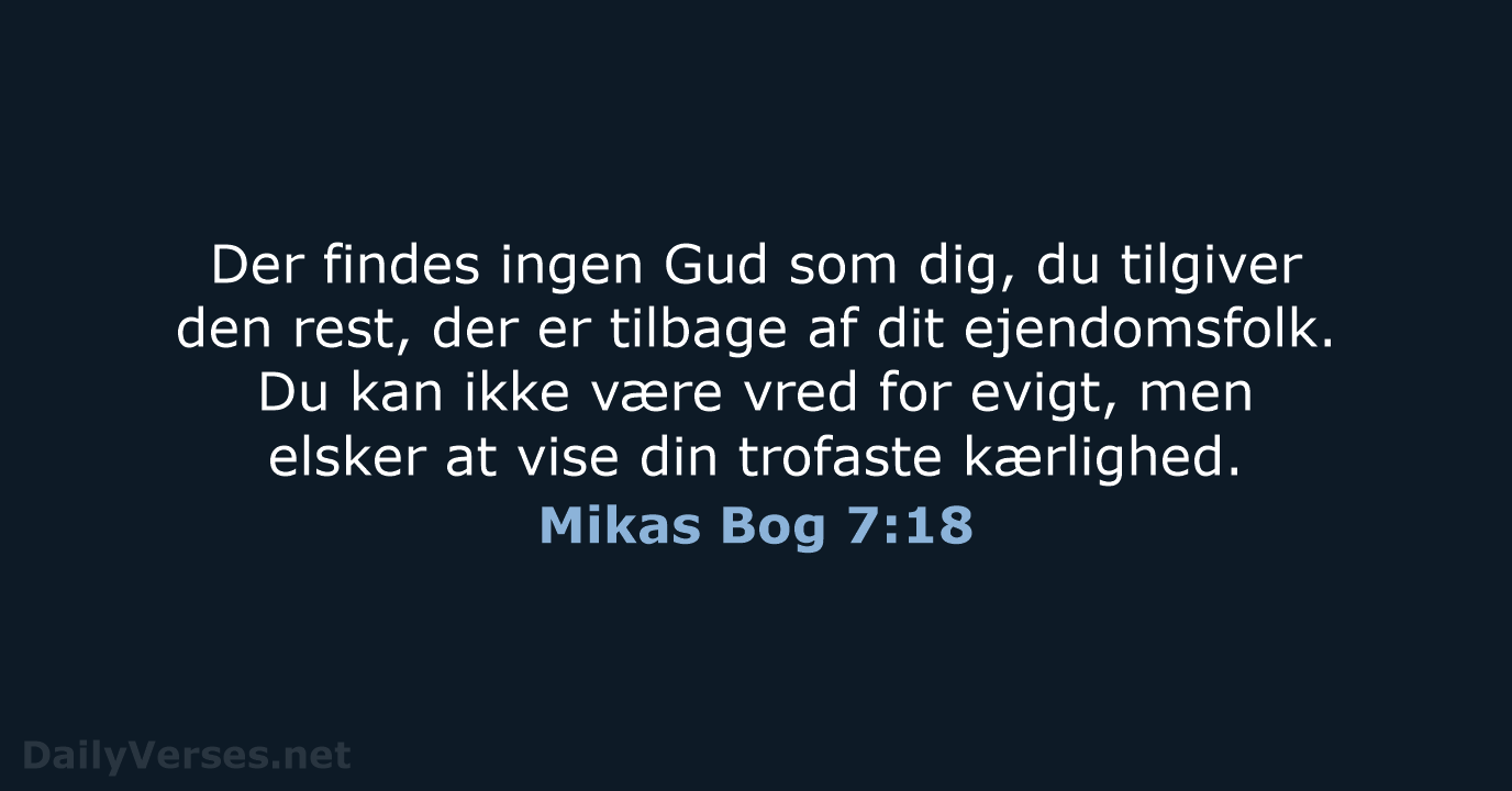 Mikas Bog 7:18 - BDAN
