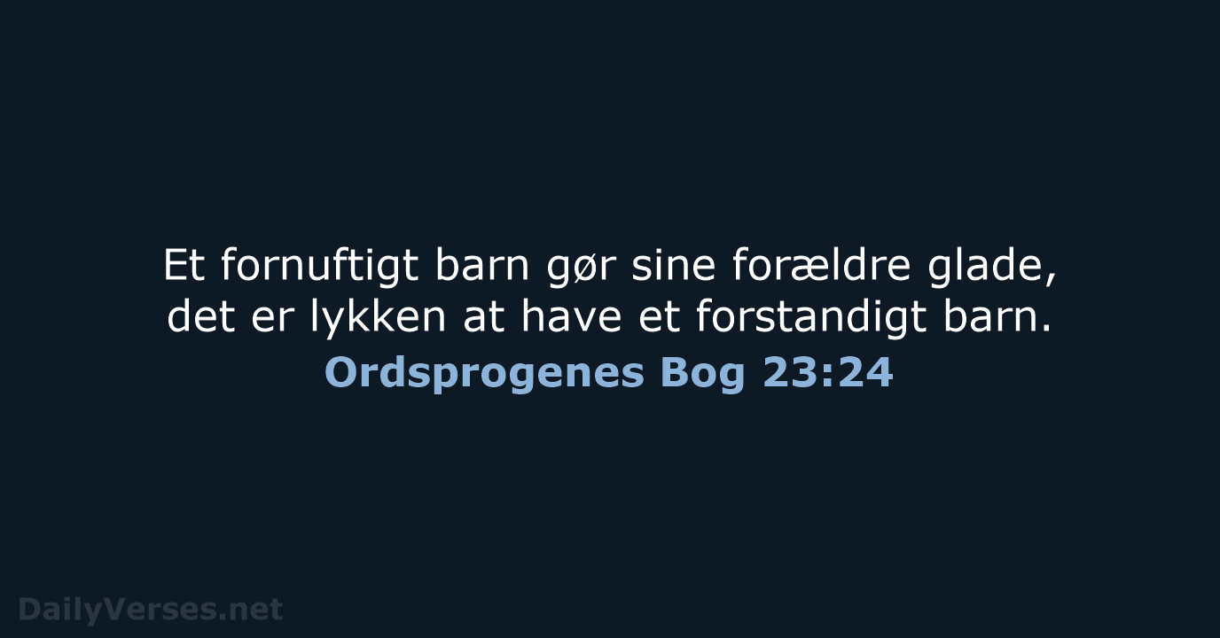 Ordsprogenes Bog 23:24 - BDAN