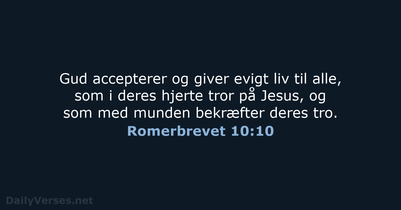 Romerbrevet 10:10 - BDAN
