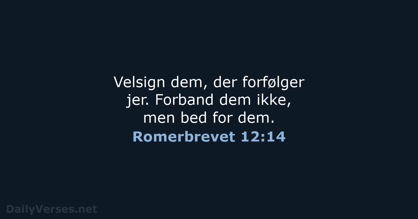 Romerbrevet 12:14 - BDAN
