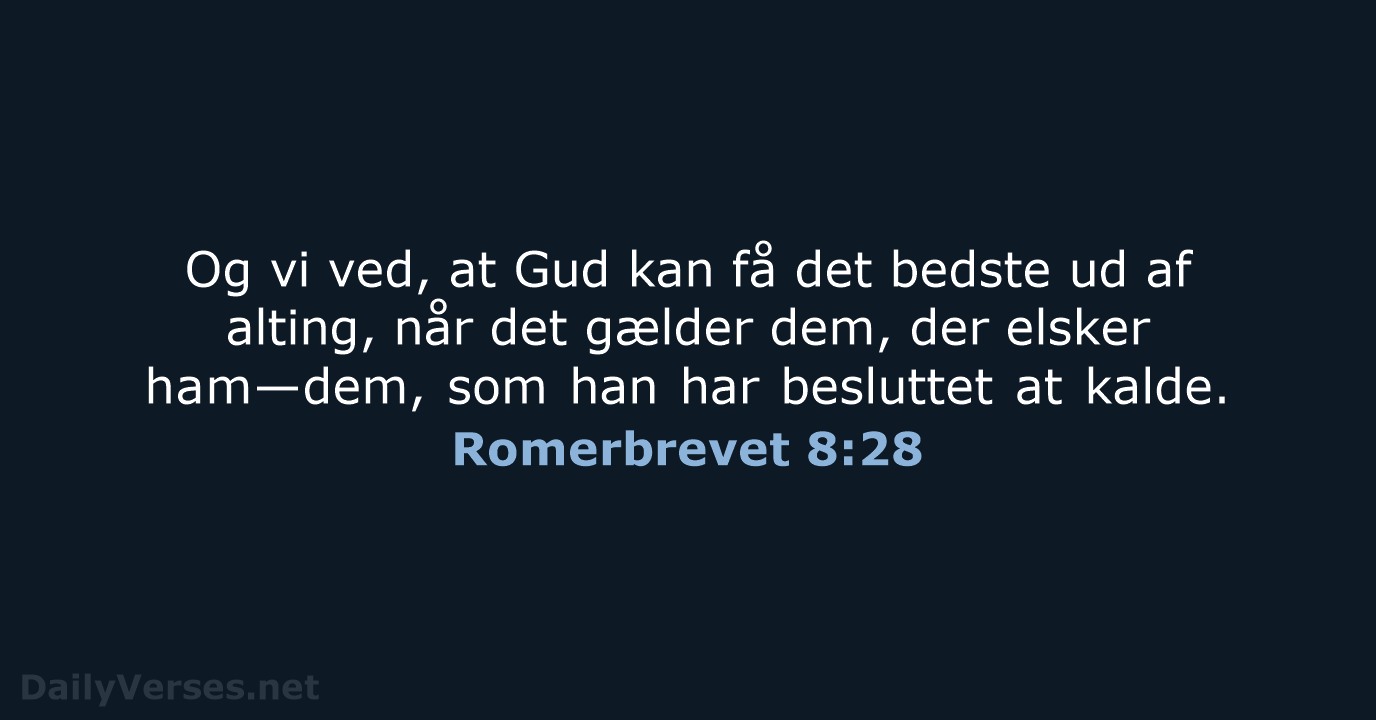 Romerbrevet 8:28 - BDAN