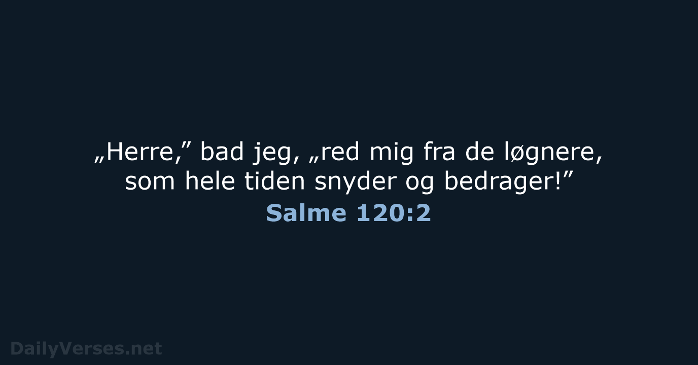 Salme 120:2 - BDAN