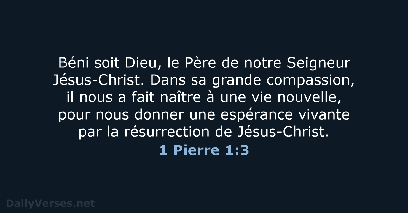 1 Pierre 1:3 - BDS