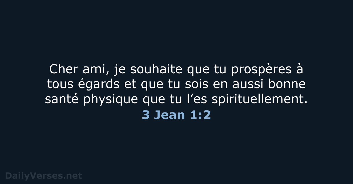 3 Jean 1:2 - BDS