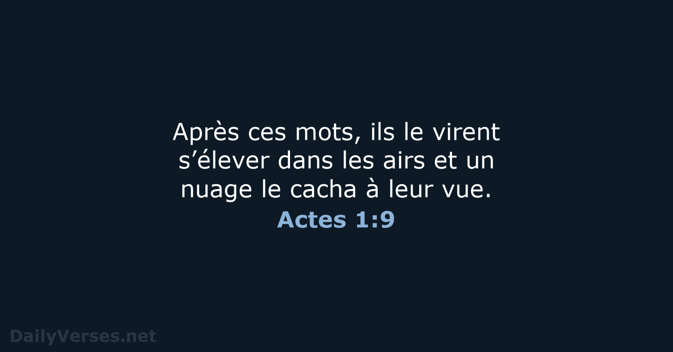 Actes 1:9 - BDS