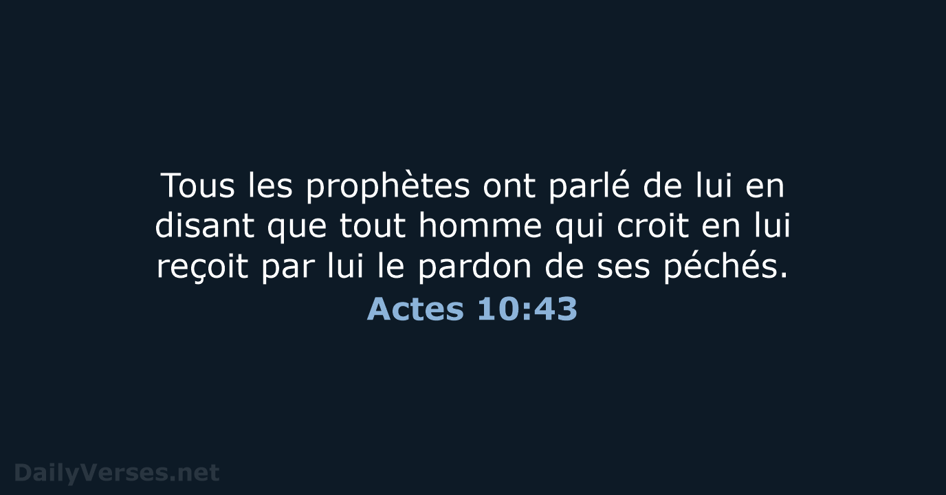 Actes 10:43 - BDS