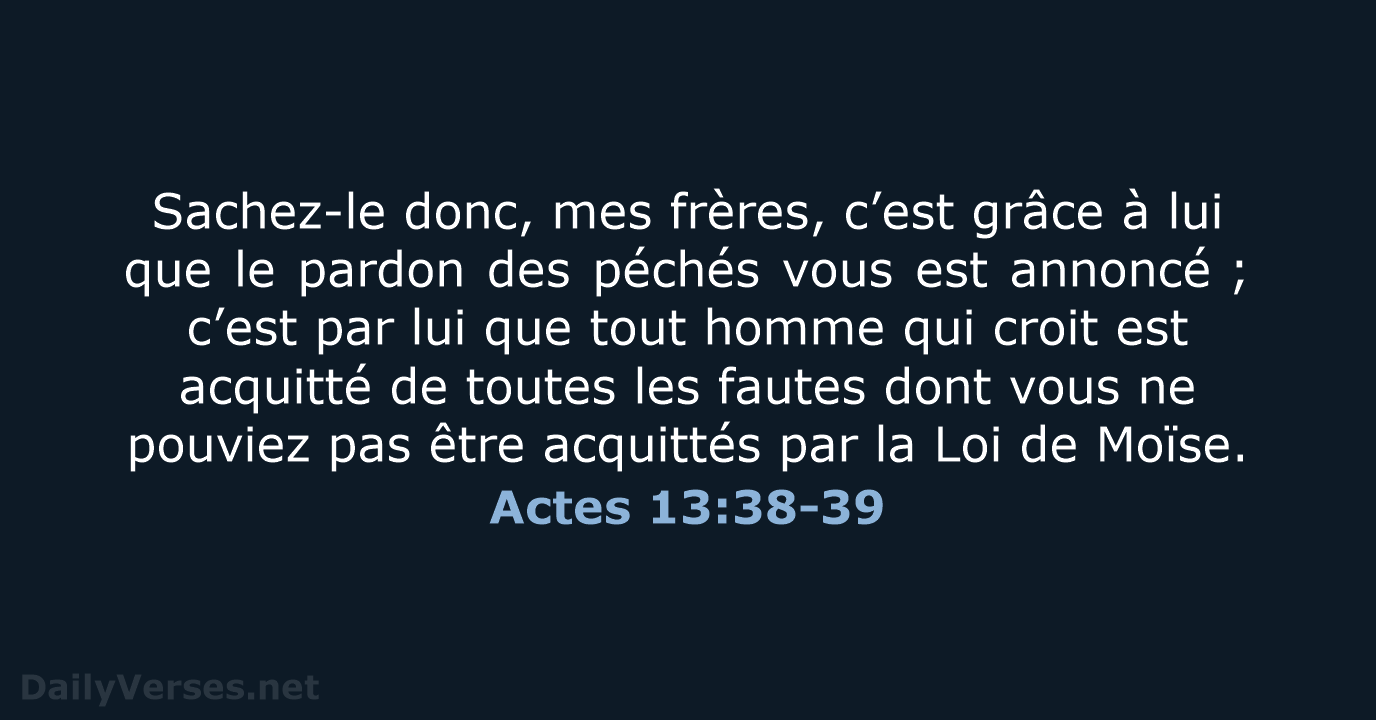 Actes 13:38-39 - BDS
