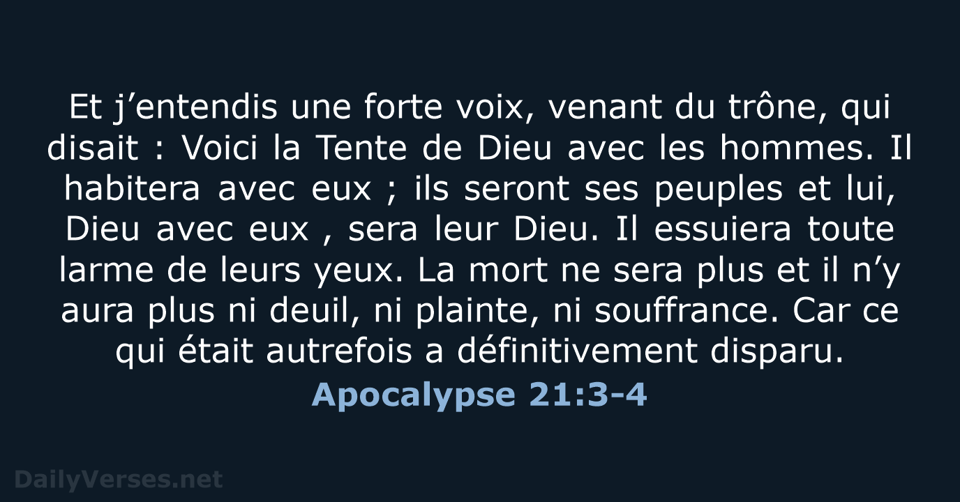 Apocalypse 21:3-4 - BDS